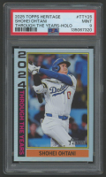 Shohei Ohtani 2025 Topps Heritage Through The Years Holo #TTY25 (PSA 9) at PristineAuction.com