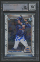 Pete Crow-Armstrong Signed 2020 Bowman Chrome Draft #BD72 RC (BGS | Auto 10) at PristineAuction.com
