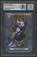 Terry Bradshaw Signed 2022 Panini Mosaic #244 (BGS | Auto 10) at PristineAuction.com