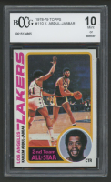 Kareem Abdul-Jabbar 1978-79 Topps #110 (BCCG 10) at PristineAuction.com