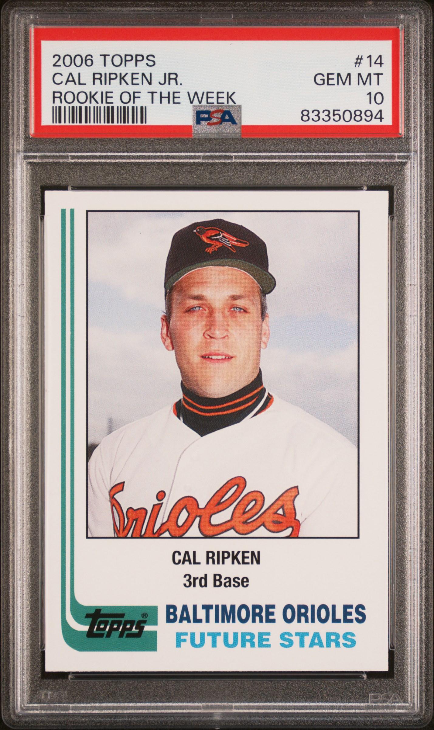 Cal Ripken Jr. 2006 Topps Rookie of the Week #21 (PSA 10) at PristineAuction.com Cal Ripken Jr. 2006 Topps Rookie of the Week #21 (PSA 10) at PristineAuction.com