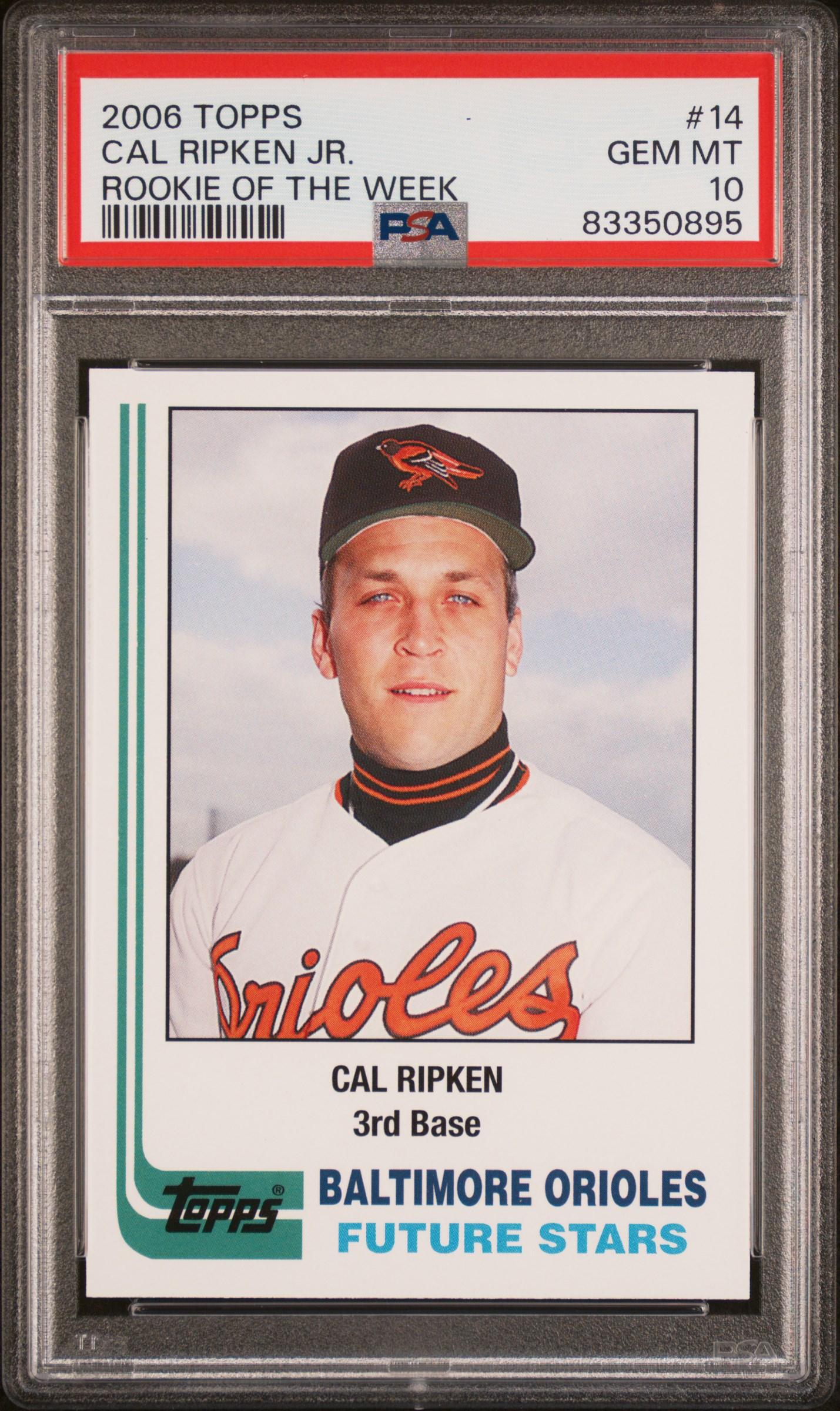 Cal Ripken Jr. 2006 Topps Rookie of the Week #21 (PSA 10) at PristineAuction.com Cal Ripken Jr. 2006 Topps Rookie of the Week #21 (PSA 10) at PristineAuction.com