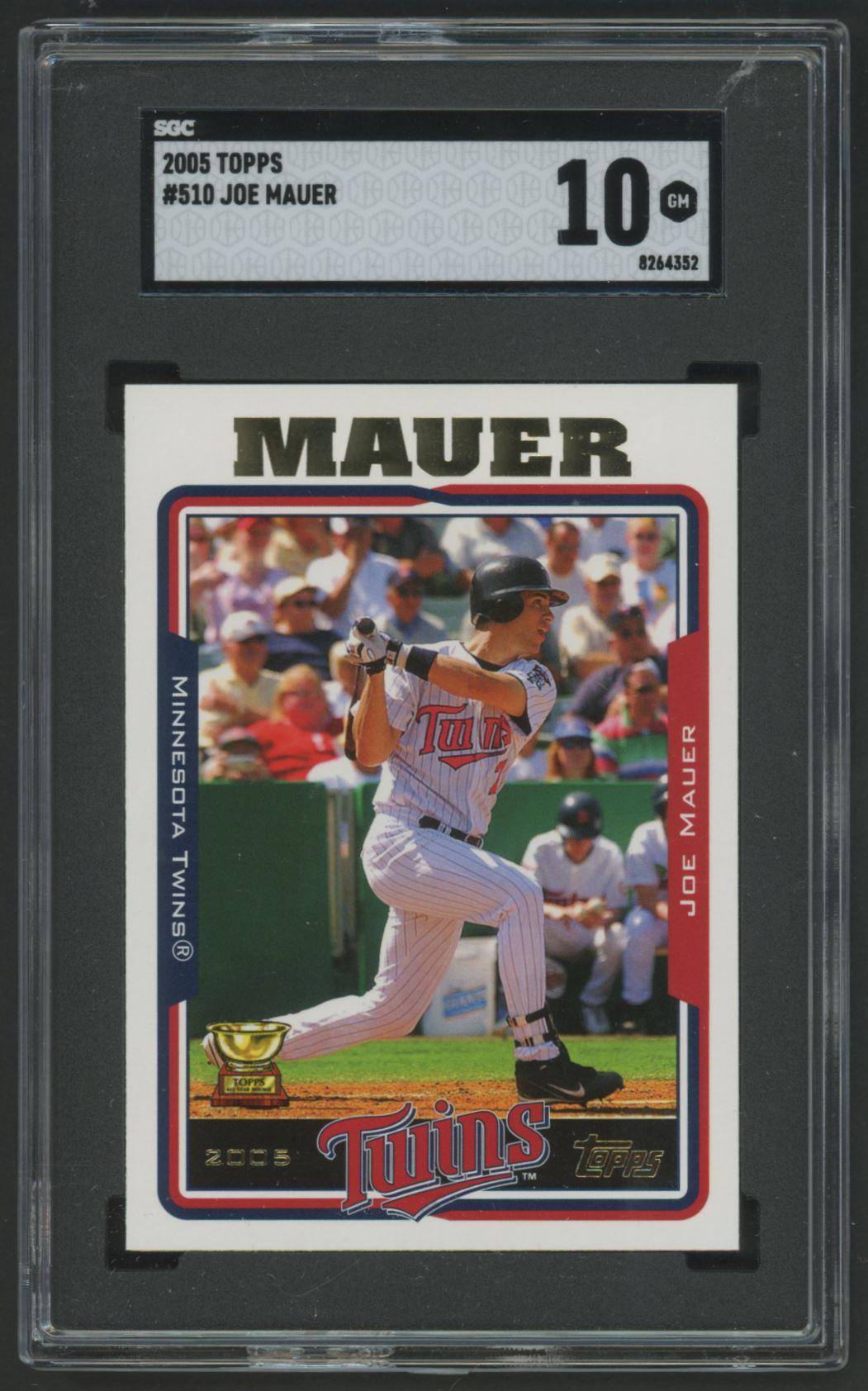 Joe Mauer 2005 Topps #510 (SGC 10) at PristineAuction.com Joe Mauer 2005 Topps #510 (SGC 10) at PristineAuction.com