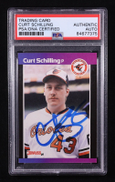 Curt Schilling Signed 1989 Donruss #635 RC (PSA Encapsulated) at PristineAuction.com