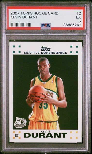 Kevin Durant 2007-08 Topps #112 RC (PSA 5) at PristineAuction.com Kevin Durant 2007-08 Topps #112 RC (PSA 5) at PristineAuction.com