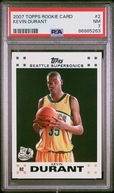 Kevin Durant 2007-08 Topps #112 RC (PSA 7) at PristineAuction.com Kevin Durant 2007-08 Topps #112 RC (PSA 7) at PristineAuction.com