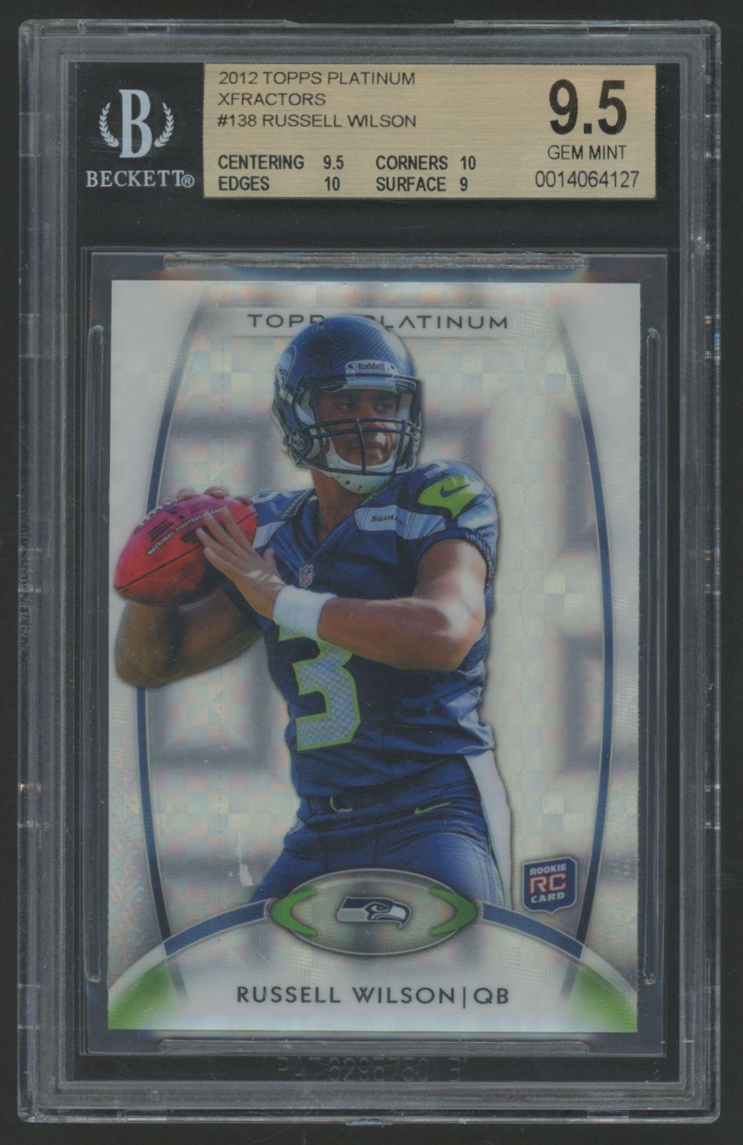 Russell Wilson 2012 Topps Platinum Xfractors #138 (BGS 9.5) at PristineAuction.com Russell Wilson 2012 Topps Platinum Xfractors #138 (BGS 9.5) at PristineAuction.com