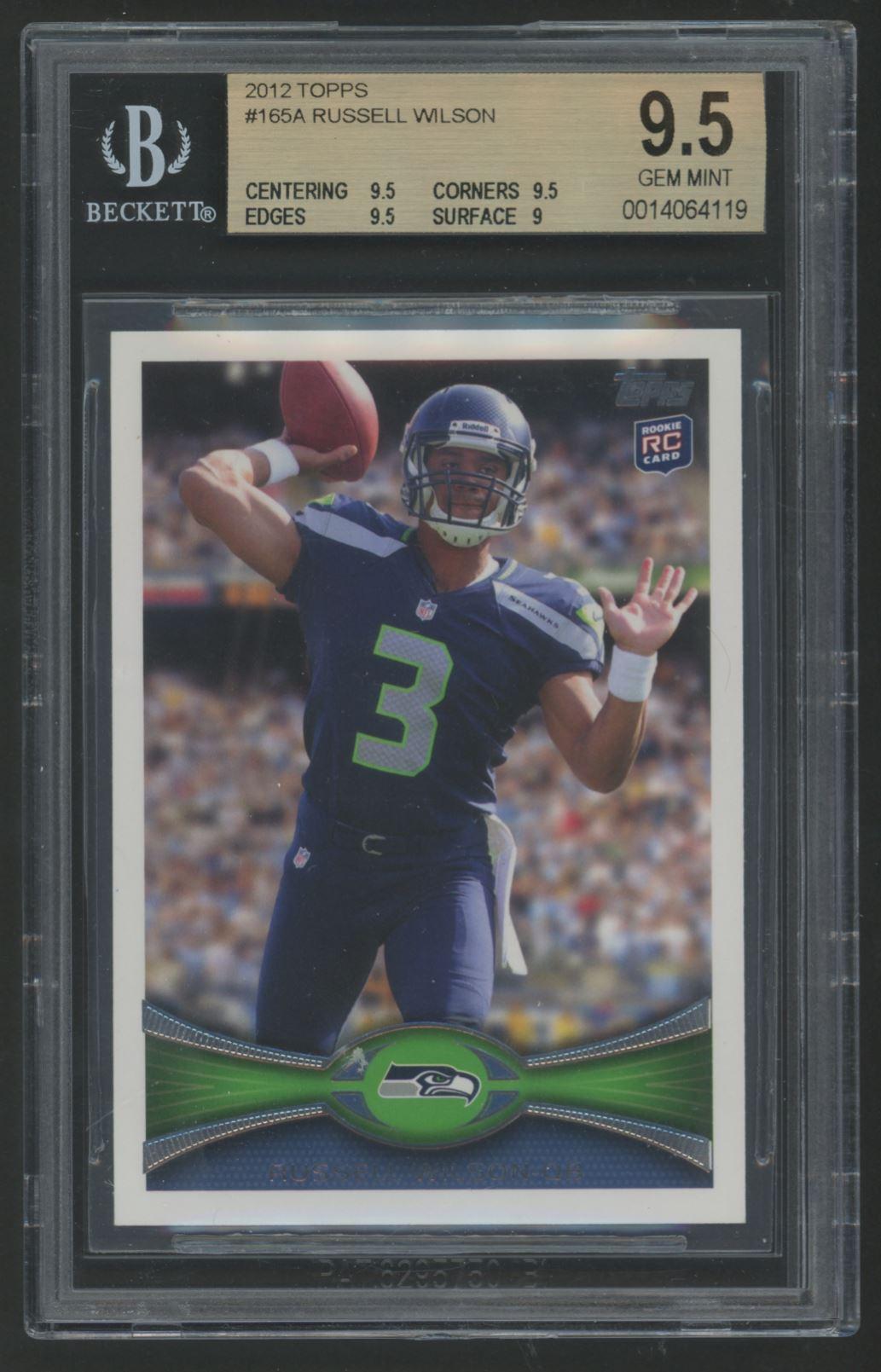 Russell Wilson 2012 Topps #165A (BGS 9.5) at PristineAuction.com Russell Wilson 2012 Topps #165A (BGS 9.5) at PristineAuction.com