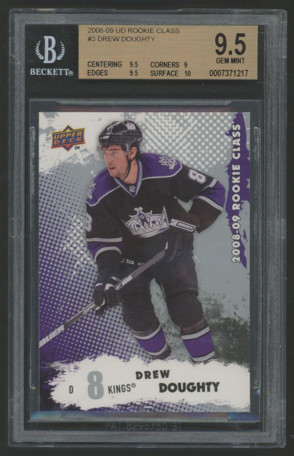Drew Doughty 2008-09 Upper Deck Rookie Class #3 (BGS 9.5) at PristineAuction.com Drew Doughty 2008-09 Upper Deck Rookie Class #3 (BGS 9.5) at PristineAuction.com