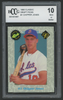 Chipper Jones 1990 Classic Draft Picks #1 (BCCG 10) at PristineAuction.com