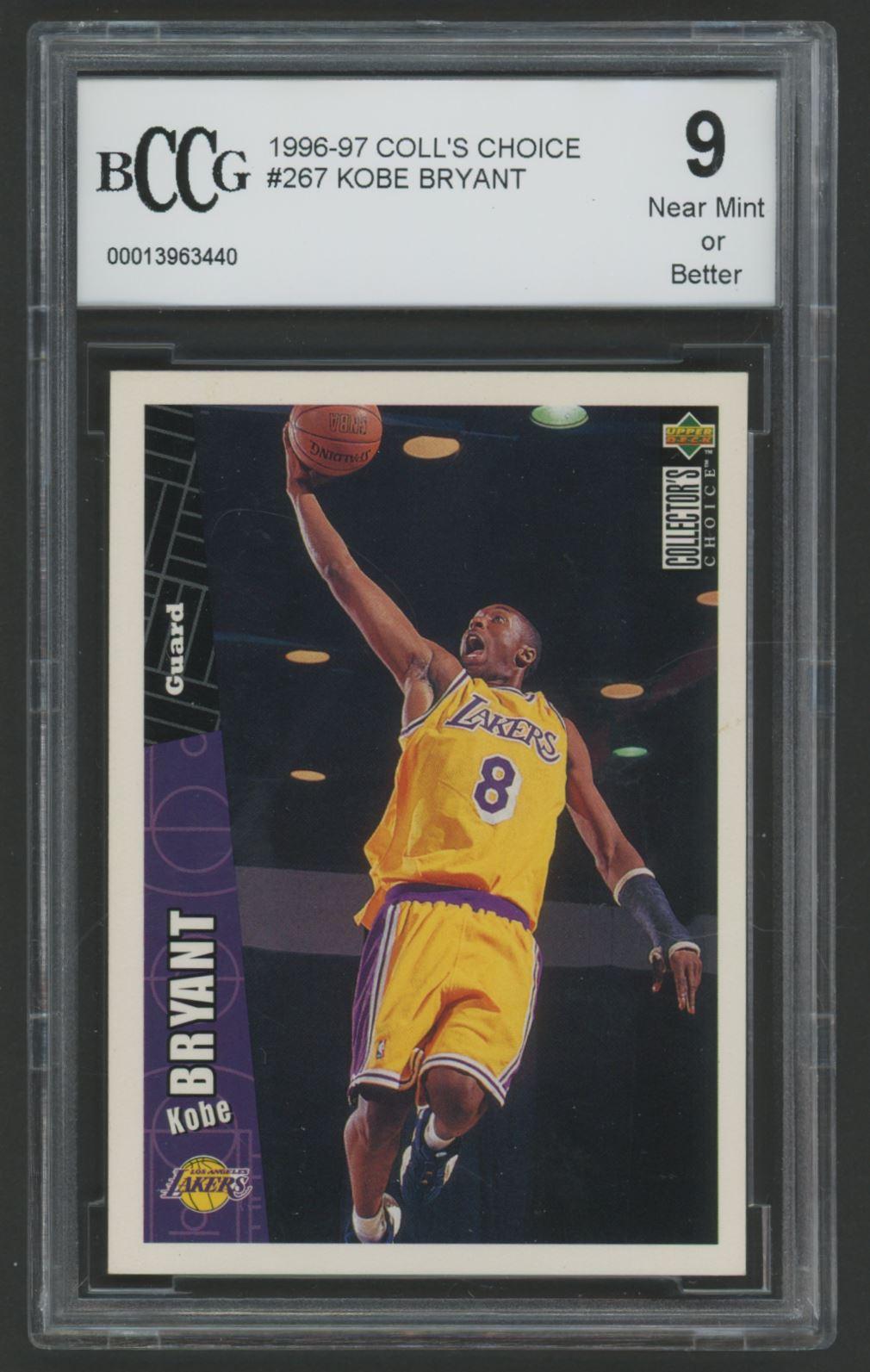 Kobe Bryant 1996-97 Collector's Choice #267 RC (BCCG 9) at PristineAuction.com Kobe Bryant 1996-97 Collector's Choice #267 RC (BCCG 9) at PristineAuction.com
