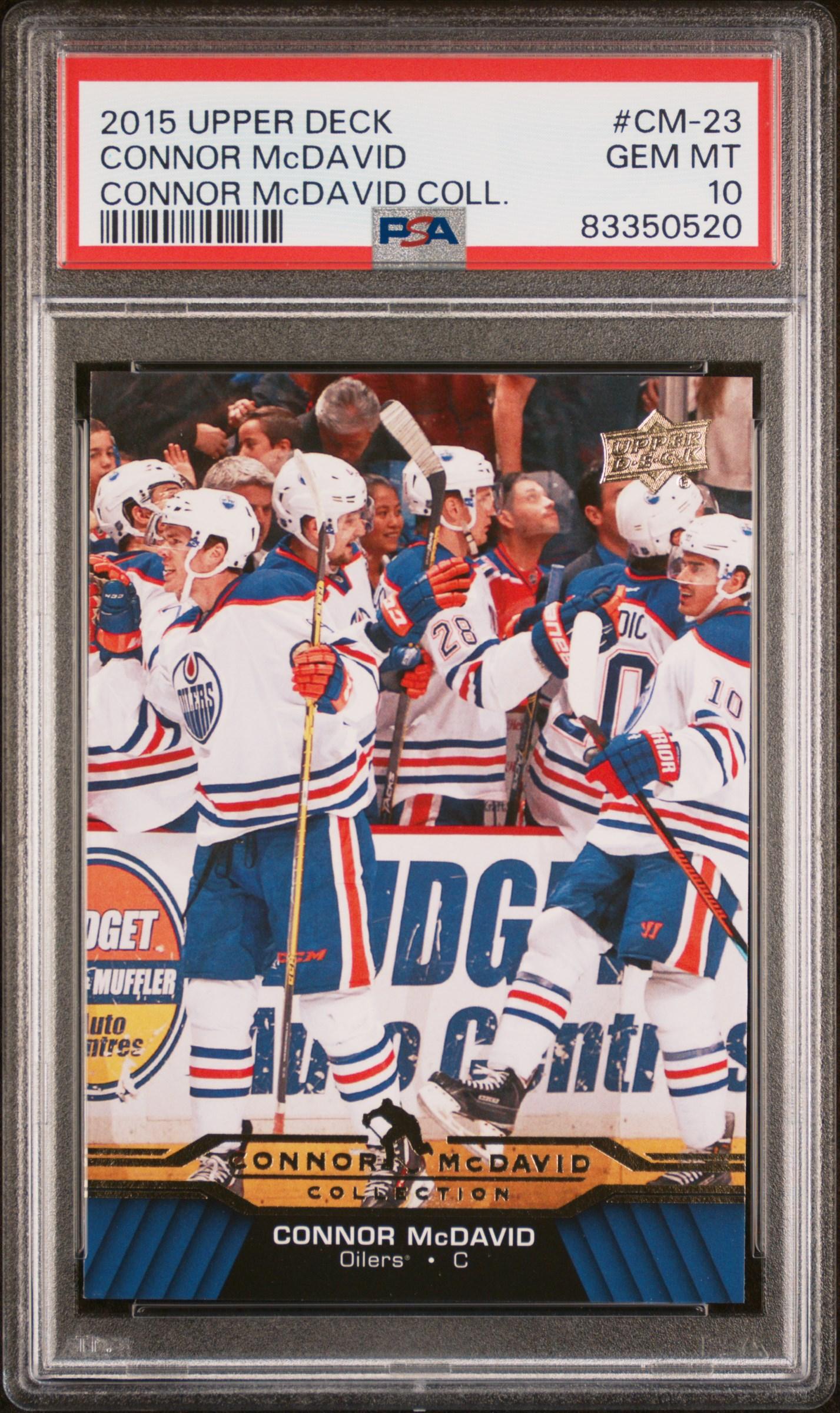 Connor McDavid 2015-16 Upper Deck Connor McDavid Collection #23 (PSA 10) at PristineAuction.com Connor McDavid 2015-16 Upper Deck Connor McDavid Collection #23 (PSA 10) at PristineAuction.com