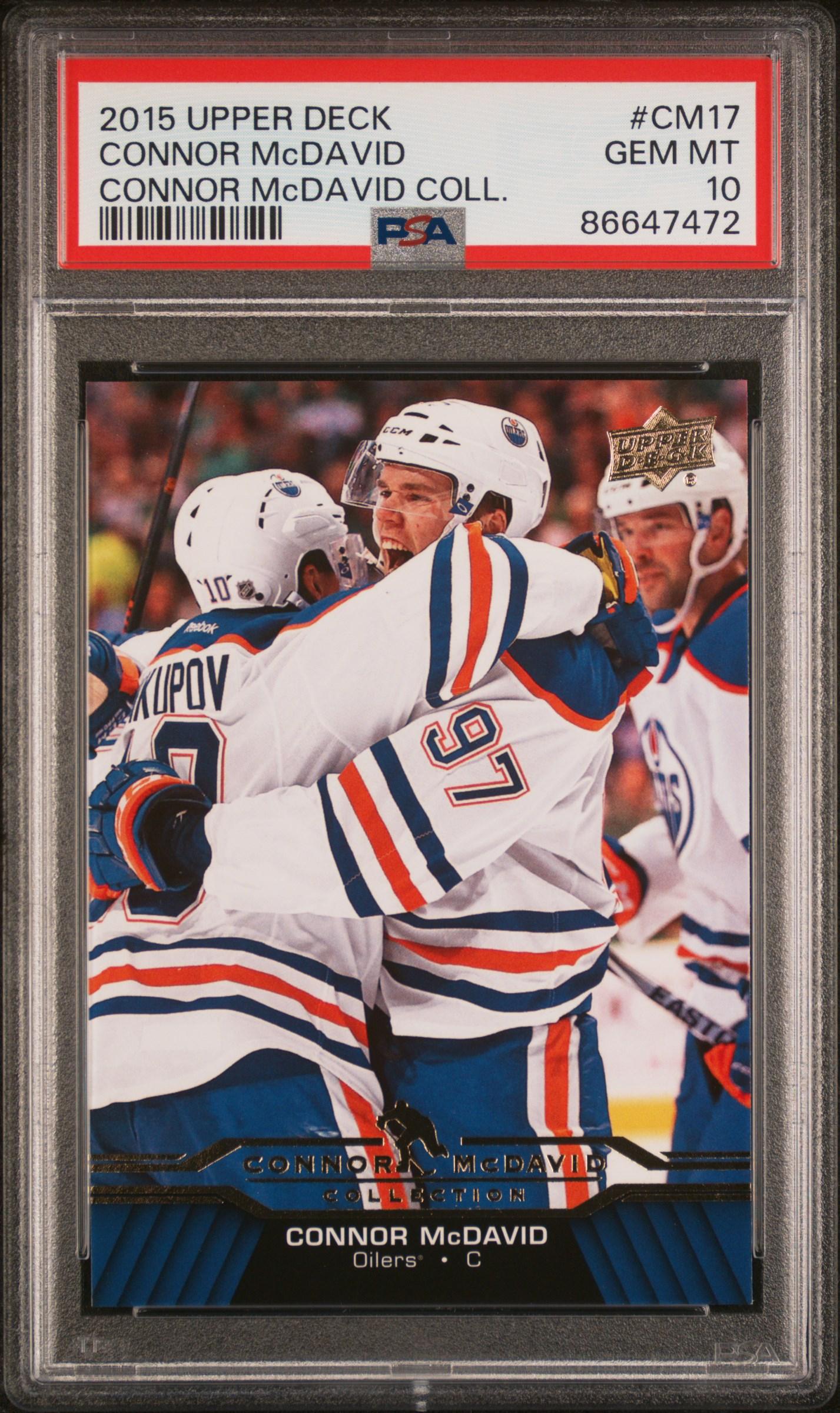 Connor McDavid 2015-16 Upper Deck Connor McDavid Collection #17 (PSA 10) at PristineAuction.com Connor McDavid 2015-16 Upper Deck Connor McDavid Collection #17 (PSA 10) at PristineAuction.com