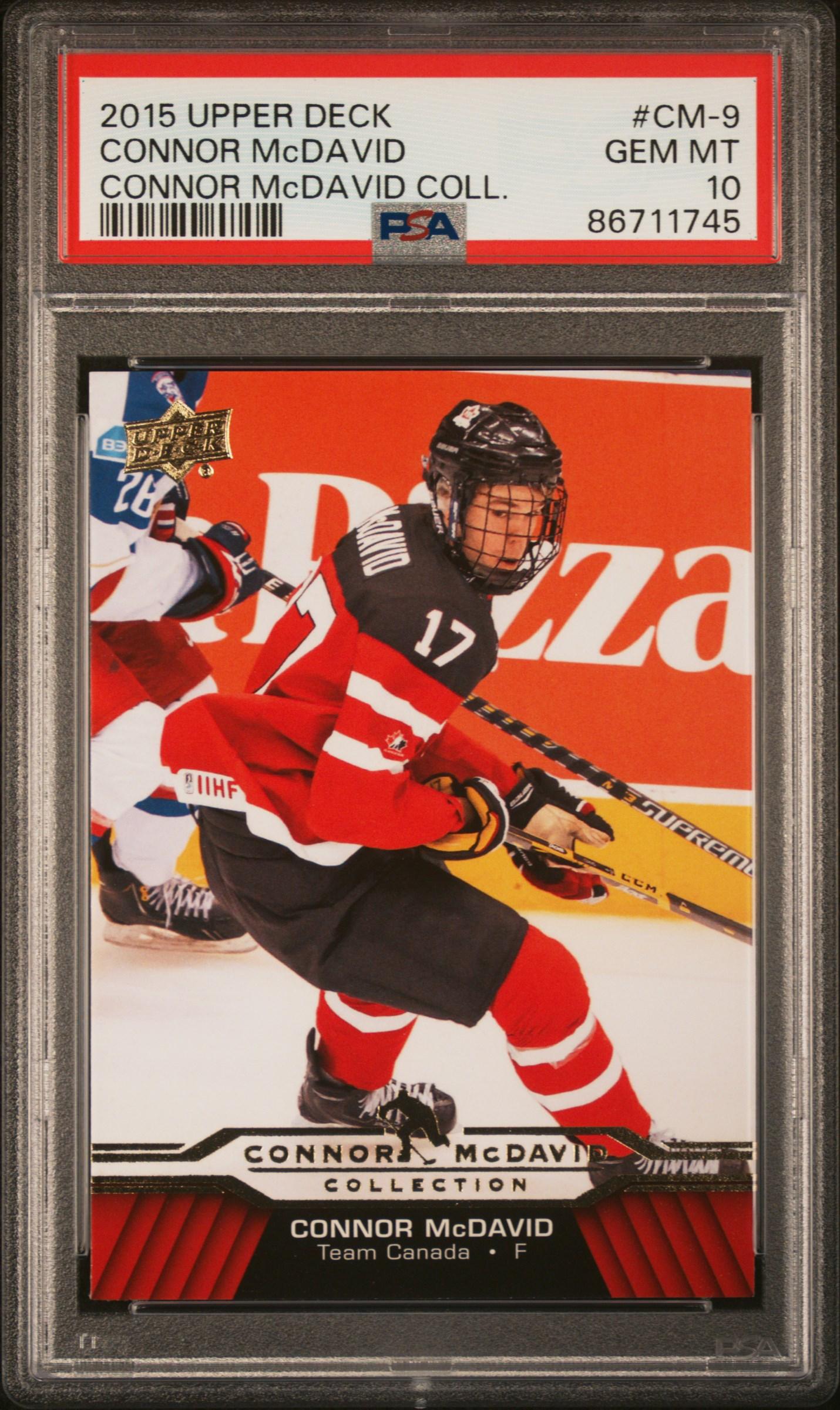 Connor McDavid 2015-16 Upper Deck Connor McDavid Collection #9 (PSA 10) at PristineAuction.com Connor McDavid 2015-16 Upper Deck Connor McDavid Collection #9 (PSA 10) at PristineAuction.com