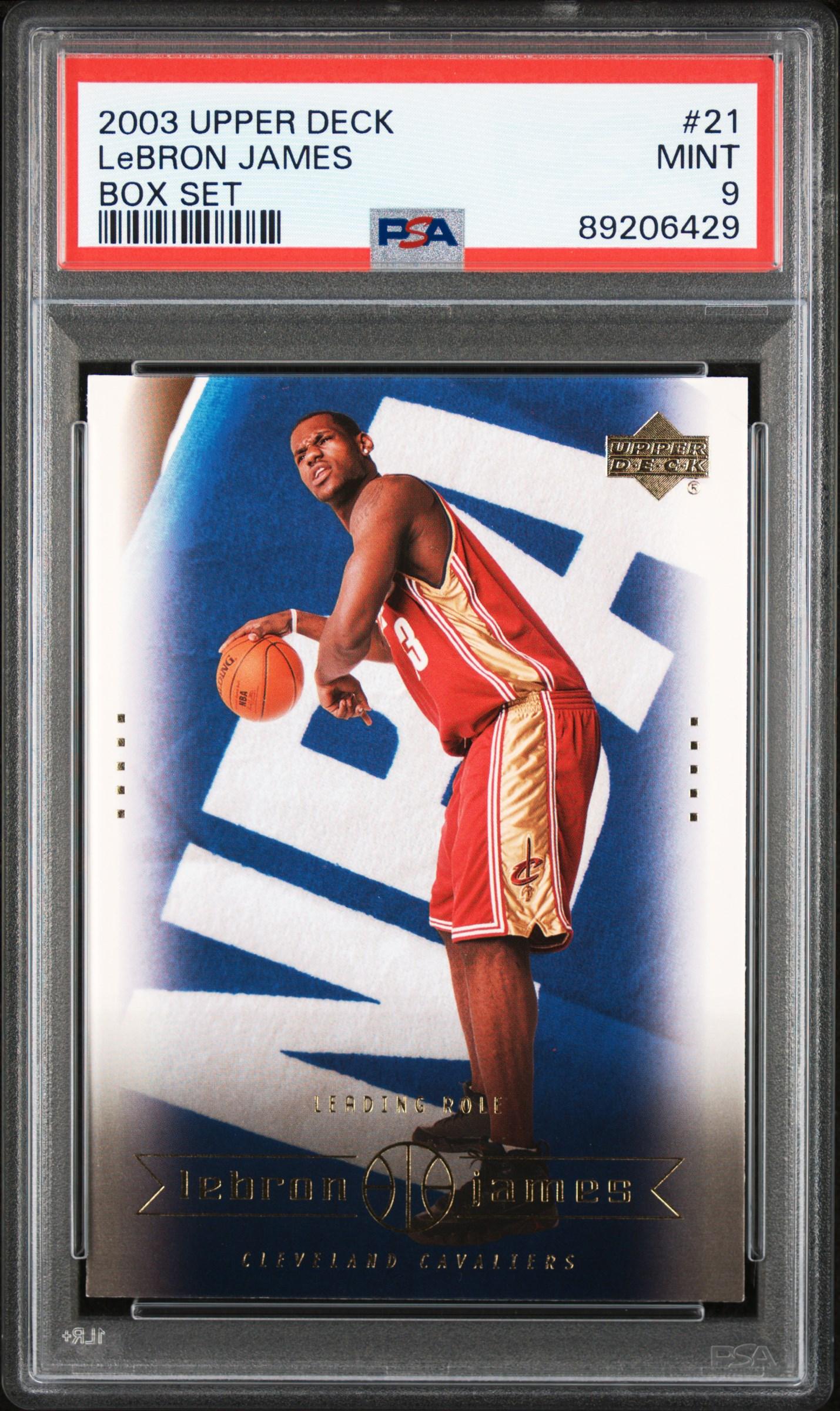 Lebron James 2003 Upper Deck Lebron James Box Set #21 RC (PSA 9) at PristineAuction.com Lebron James 2003 Upper Deck Lebron James Box Set #21 RC (PSA 9) at PristineAuction.com