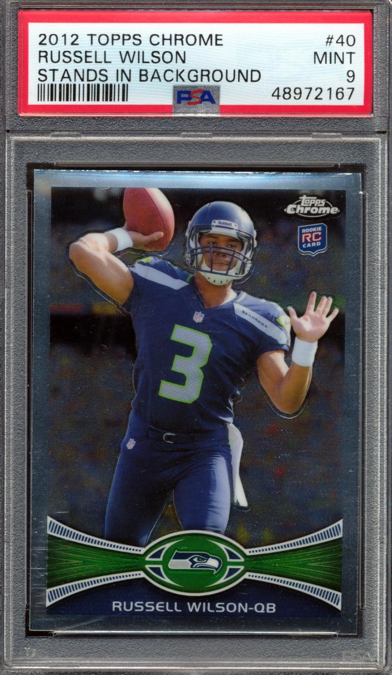 Russell Wilson 2012 Topps Chrome #40A (PSA 9) at PristineAuction.com Russell Wilson 2012 Topps Chrome #40A (PSA 9) at PristineAuction.com
