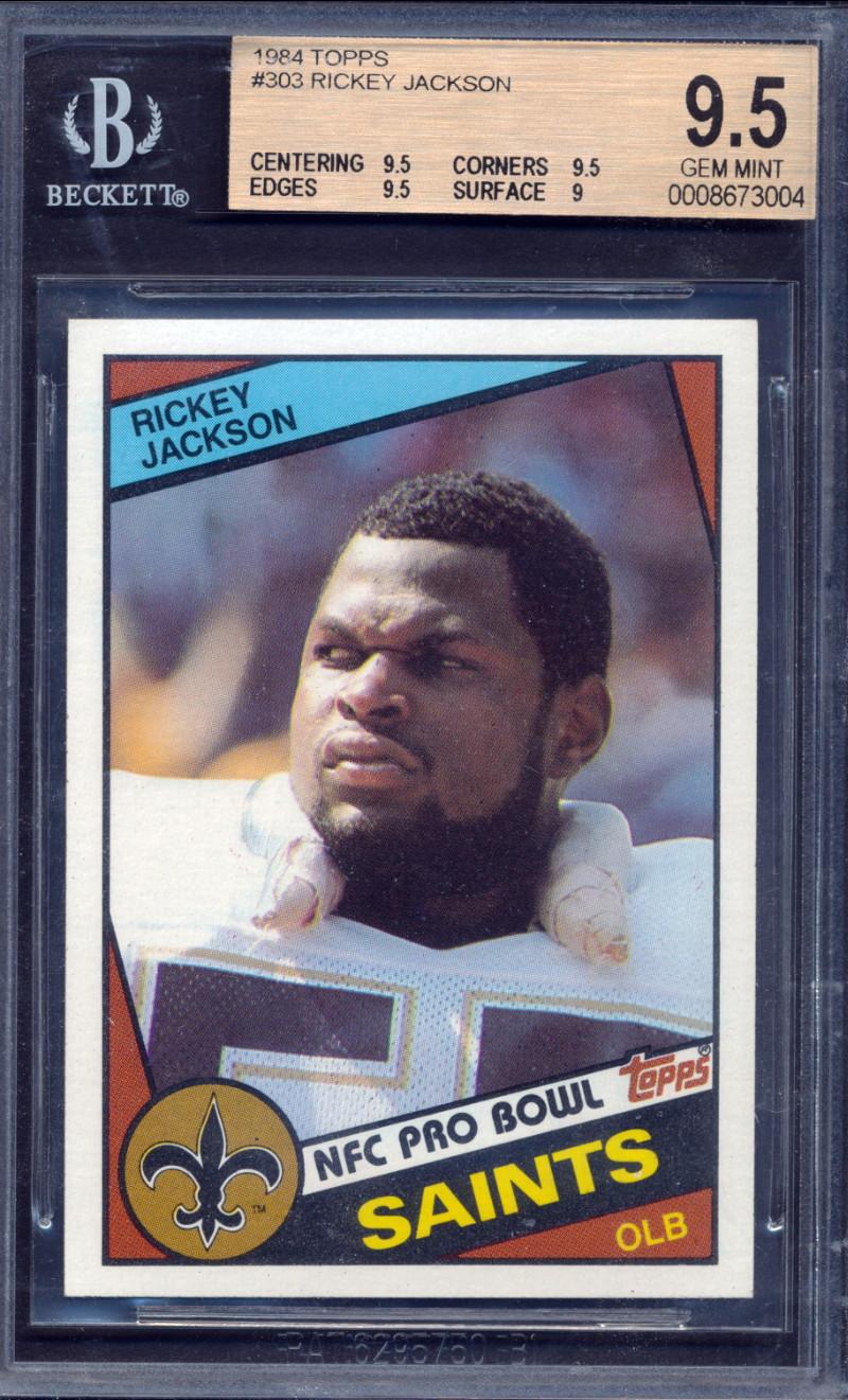 Rickey Jackson 1984 Topps #303 RC (BGS 9.5) at PristineAuction.com Rickey Jackson 1984 Topps #303 RC (BGS 9.5) at PristineAuction.com