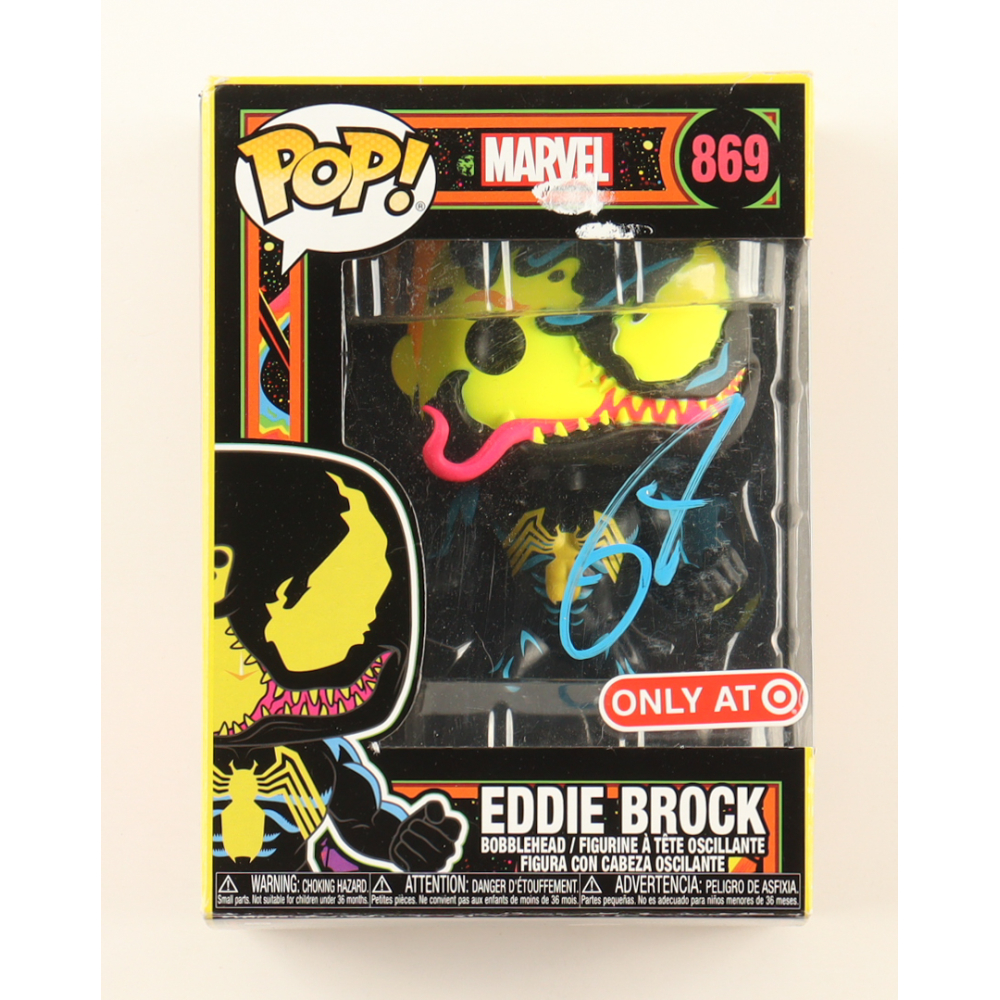 Tom Hardy Signed "Marvel" #869 Eddie Brock Funko Pop Vinyl Figure (ACOA) at PristineAuction.com