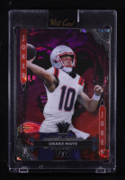 Drake Maye 2024 Wild Card 7 Card Studs Jokers Wild Football Orange Purple Lava #7JWDM #1/1 at PristineAuction.com
