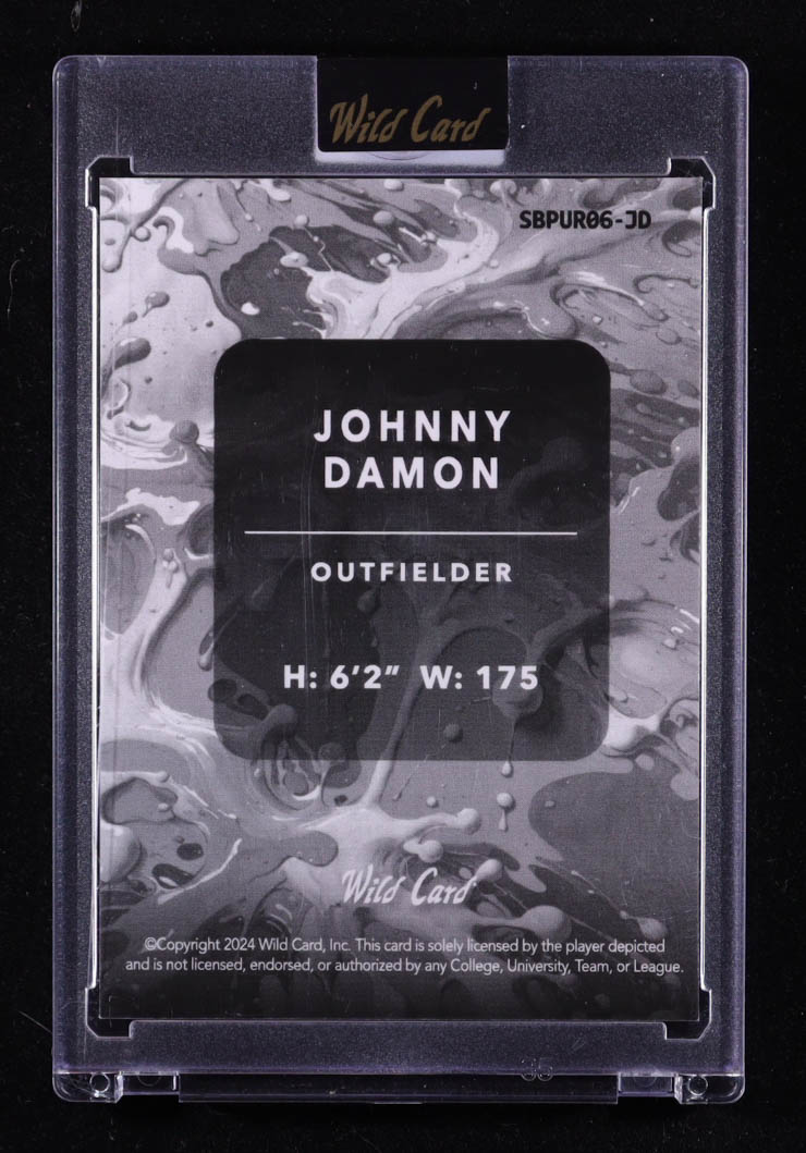 Johnny Damon 2024 Wild Card Splat Purple Cross Hatch #SBPUR06JD #1/2 at PristineAuction.com Johnny Damon 2024 Wild Card Splat Purple Cross Hatch #SBPUR06JD #1/2 at PristineAuction.com