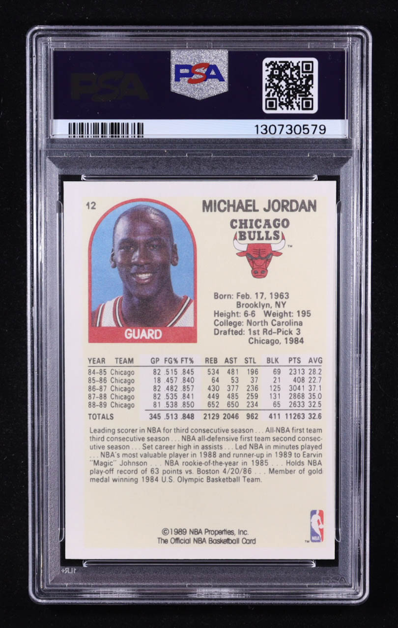 Michael Jordan 1990 Hoops 100 Superstars #12 (PSA 9) at PristineAuction.com Michael Jordan 1990 Hoops 100 Superstars #12 (PSA 9) at PristineAuction.com