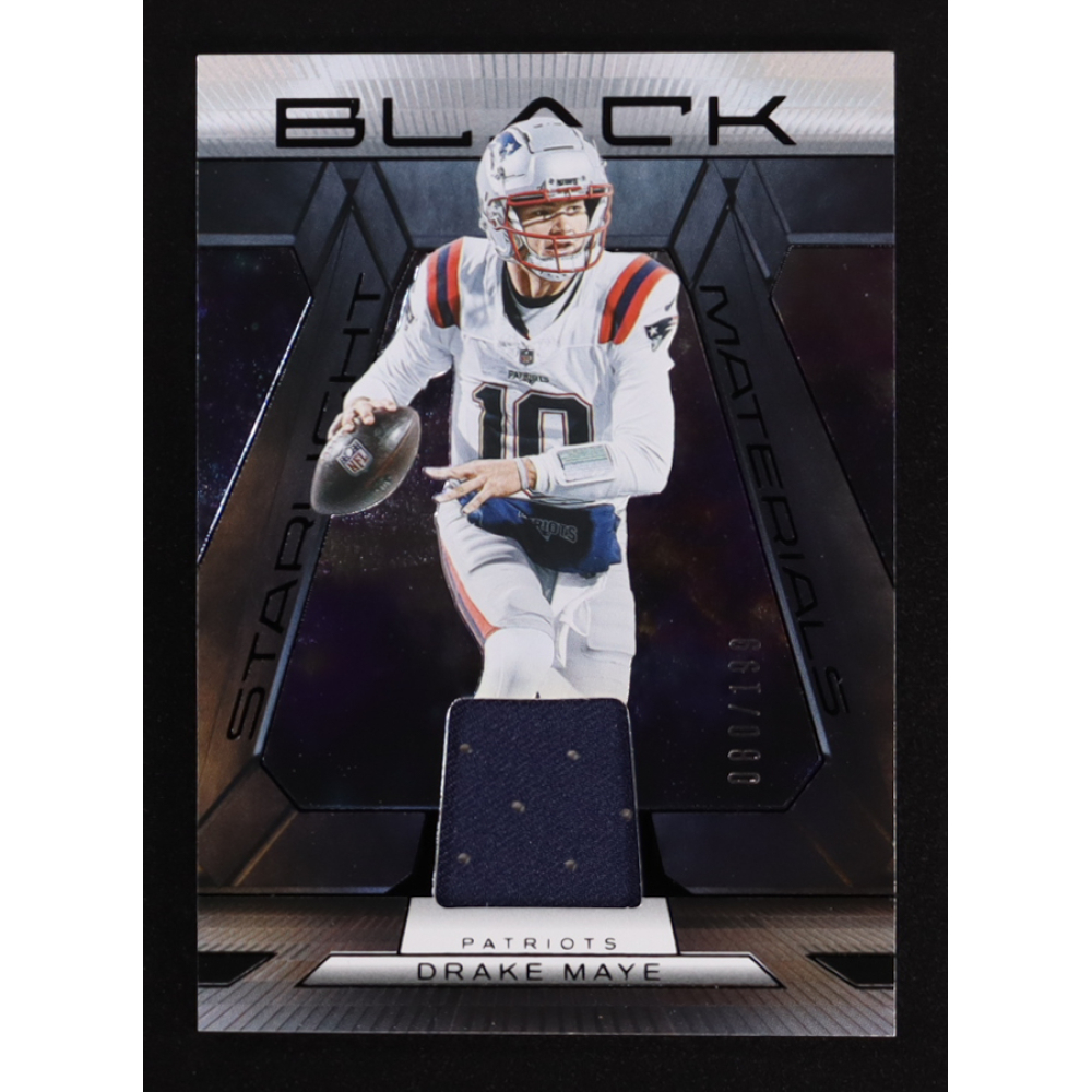 Drake Maye 2025 Panini Black #SMA-DMA #080/199 at PristineAuction.com