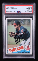 Mike Hargrove Signed 1985 Topps #425 (PSA 8) at PristineAuction.com