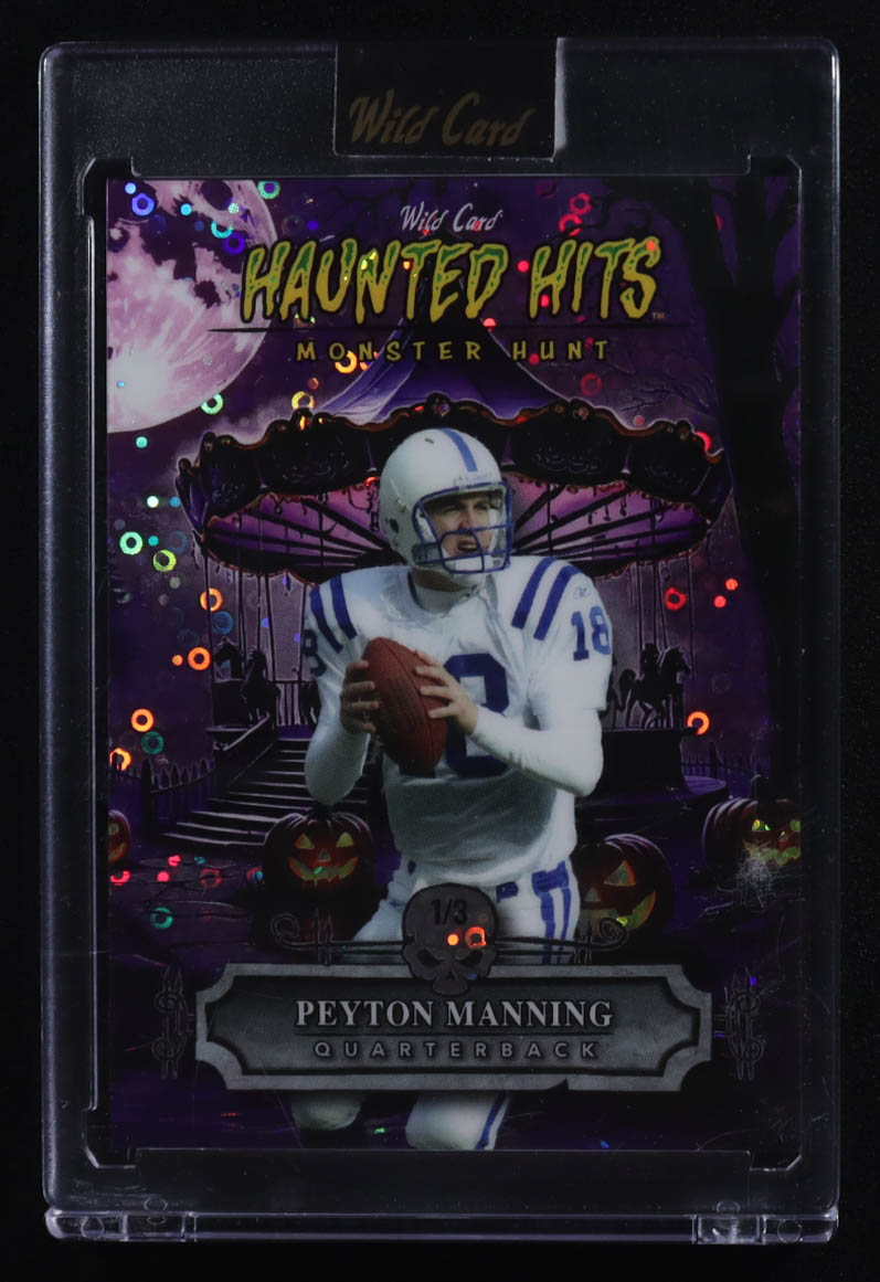 Peyton Manning 2025 Haunted Hits Monster Hunt Carnival Purple Donut Circles #HHCA-PM #1/3 at PristineAuction.com Peyton Manning 2025 Haunted Hits Monster Hunt Carnival Purple Donut Circles #HHCA-PM #1/3 at PristineAuction.com
