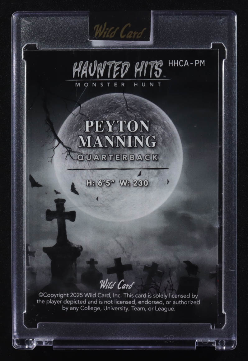 Peyton Manning 2025 Haunted Hits Monster Hunt Carnival Purple Donut Circles #HHCA-PM #1/3 at PristineAuction.com Peyton Manning 2025 Haunted Hits Monster Hunt Carnival Purple Donut Circles #HHCA-PM #1/3 at PristineAuction.com