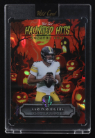 Aaron Rodgers 2025 Wild Card Haunted Hits Monster Hunt Pumpkin Patch Orange Lava #HHP-AR #1/4 at PristineAuction.com