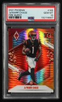 Ja'Marr Chase 2021 Panini Phoenix Fire Burst #105 RC (PSA 10) at PristineAuction.com