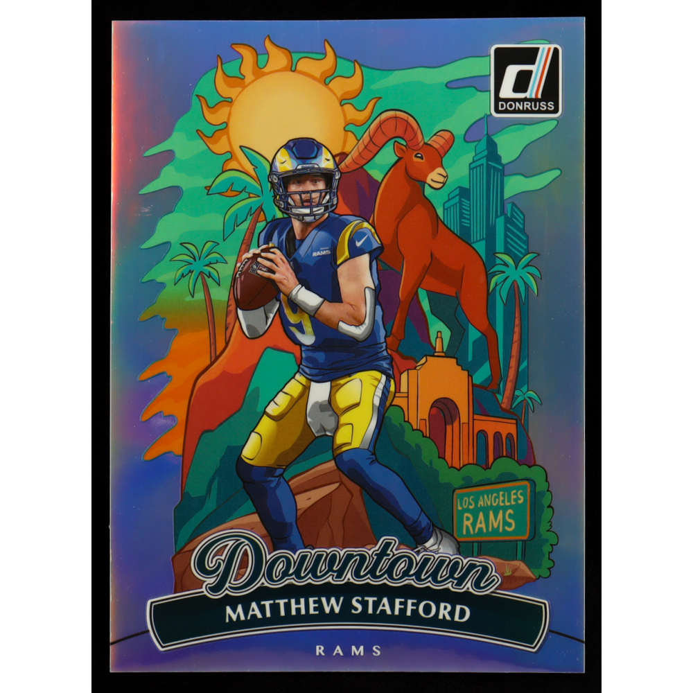 Matthew Stafford 2025 Donruss Downtown Oversize #6 at PristineAuction.com