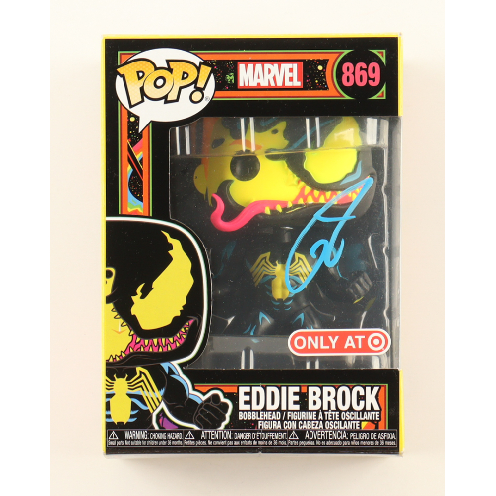 Tom Hardy Signed "Marvel" #869 Eddie Brock Funko Pop Vinyl Figure (ACOA) at PristineAuction.com