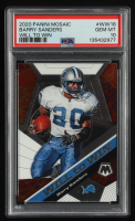 Barry Sanders 2020 Panini Mosaic Will to Win #18 (PSA 10) at PristineAuction.com