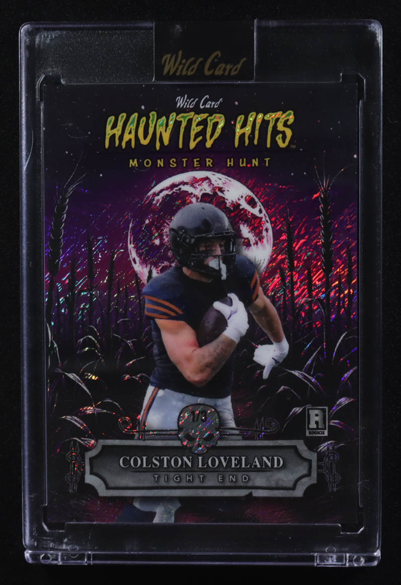 Colston Loveland 2025 Wild Card Haunted Hits Monster Hunt Corn Field Purple Diagonal Shimmer #HHCF-CL #1/3 RC at PristineAuction.com Colston Loveland 2025 Wild Card Haunted Hits Monster Hunt Corn Field Purple Diagonal Shimmer #HHCF-CL #1/3 RC at PristineAuction.com