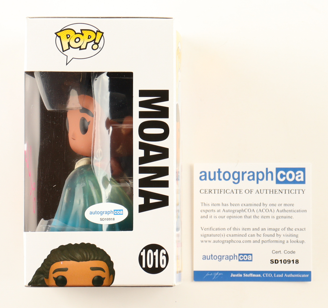 Auli'i Cravalho Signed "Disney Princess" #1016 Moana Funko Pop! Vinyl Figure (ACOA) at PristineAuction.com Auli'i Cravalho Signed "Disney Princess" #1016 Moana Funko Pop! Vinyl Figure (ACOA) at PristineAuction.com