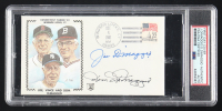 Joe DiMaggio & Dom DiMaggio Signed Vintage 1986 FDC Envelope (PSA) at PristineAuction.com
