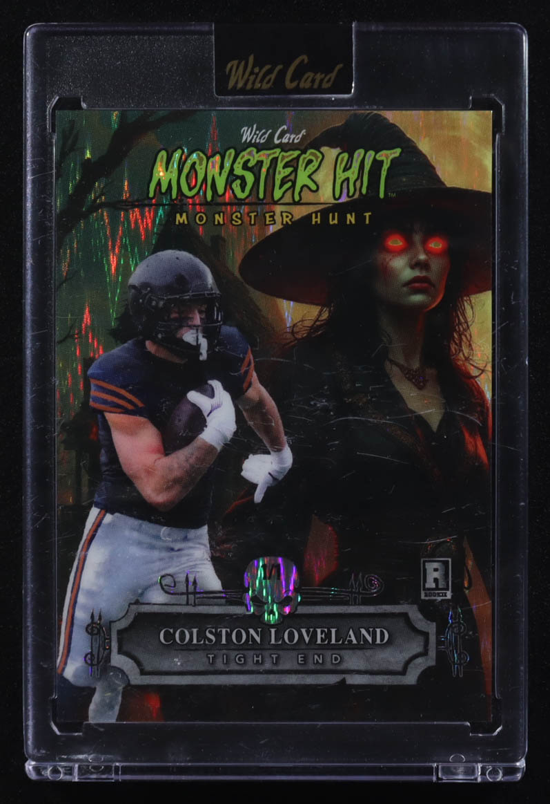 Colston Loveland 2025 Wild Card Monster Hit Monster Hunt Witch Green Stealth Foil #MHWH-CL #1/1 RC at PristineAuction.com Colston Loveland 2025 Wild Card Monster Hit Monster Hunt Witch Green Stealth Foil #MHWH-CL #1/1 RC at PristineAuction.com