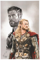"Thor" Marvel Comics 13x19 Lithograph by Tony Santiago (PA) at PristineAuction.com