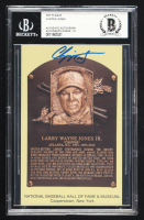 Chipper Jones Signed Hall of Fame Plaque Postcard (BGS Auto 10) at PristineAuction.com