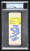 Reggie Jackson Signed 1978 Original World Series Game Ticket (PSA Auto 10) at PristineAuction.com