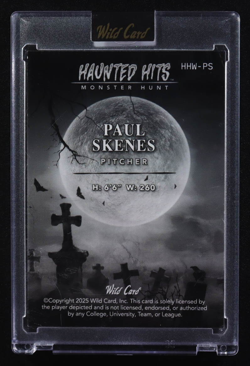 Paul Skenes 2025 Wild Card Haunted Hits Monster Hunt Haunted Woods Blue Ray Wave #HHW-PS #1/1 at PristineAuction.com Paul Skenes 2025 Wild Card Haunted Hits Monster Hunt Haunted Woods Blue Ray Wave #HHW-PS #1/1 at PristineAuction.com