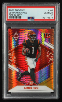 Ja'Marr Chase 2021 Panini Phoenix Fire Burst #105 RC (PSA 10) at PristineAuction.com