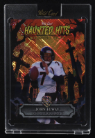 John Elway 2025 Wild Card Haunted Hits Monster Hunt Cemetery Orange Cross Hatch Foil #HHC-JE #3/4 at PristineAuction.com