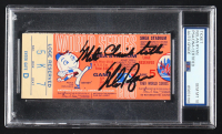 Nolan Ryan Signed 1969 Original World Series Game 5 Ticket Inscribed "Mets Clinch Title" (PSA Auto 10) at PristineAuction.com