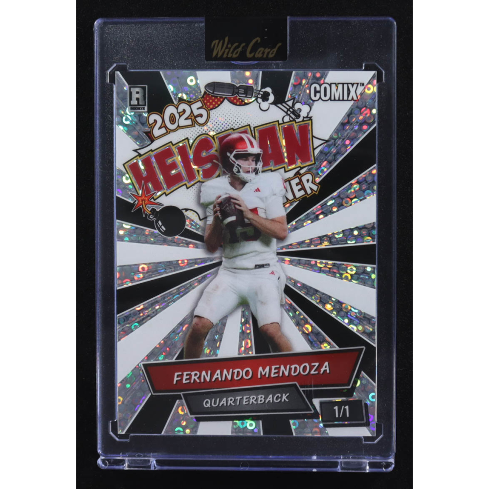 Fernando Mendoza 2025 Wild Card Comix Heisman Winner #ACHO-FM05 RC #1/1 at PristineAuction.com