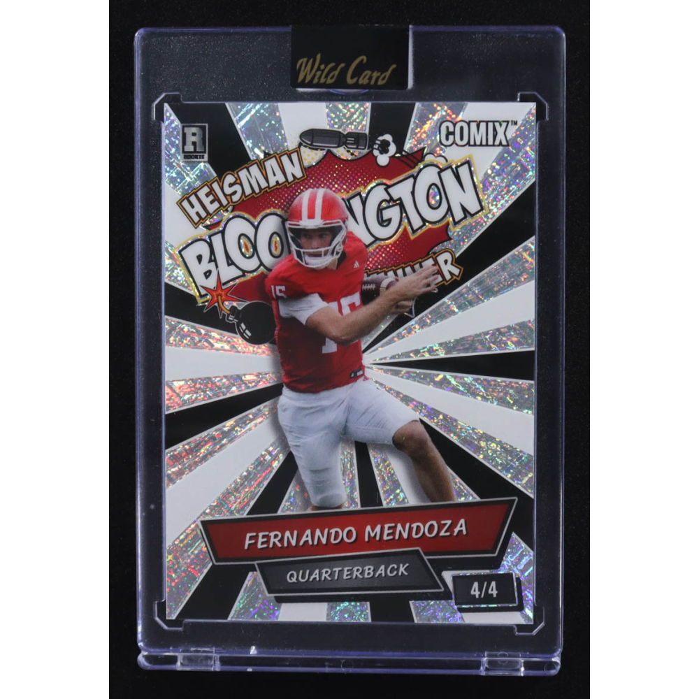 Fernando Mendoza 2025 Wild Card Comix Heisman Bloomington Winner #ACBL-FM08 RC #4/4 at PristineAuction.com