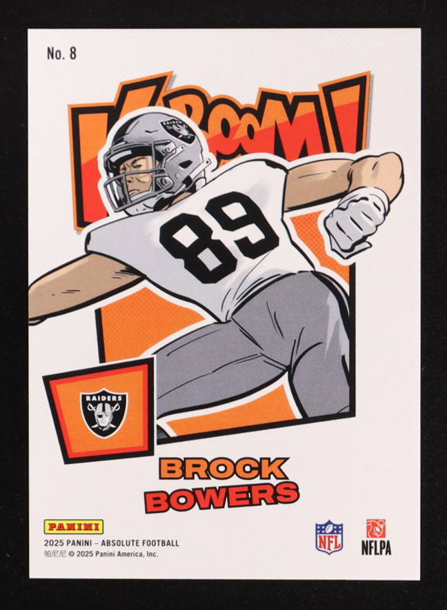 Brock Bowers 2025 Absolute Kaboom Horizontal #8 at PristineAuction.com Brock Bowers 2025 Absolute Kaboom Horizontal #8 at PristineAuction.com
