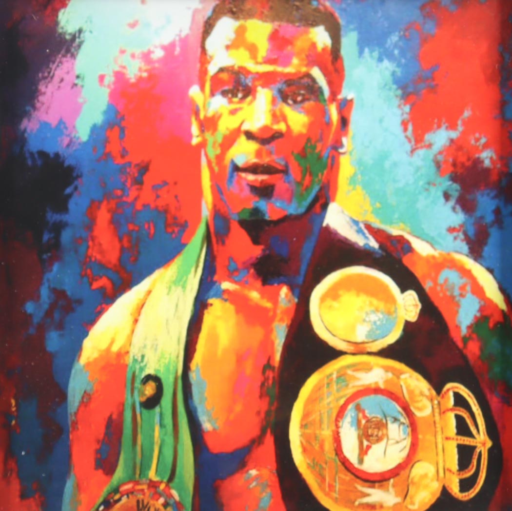 Mike Tyson Signed Custom Framed Everlast Boxing Glove Display with Art Print & Stat Plaque (PSA) at PristineAuction.com Mike Tyson Signed Custom Framed Everlast Boxing Glove Display with Art Print & Stat Plaque (PSA) at PristineAuction.com