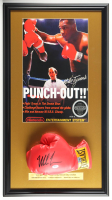 Mike Tyson Signed "Punch-Out!!" Custom Framed Everlast Boxing Glove Display with Stat Plaque (PSA & Tyson) at PristineAuction.com